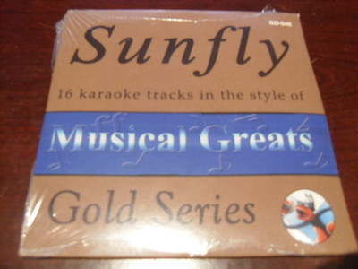 SUNFLY GOLD KARAOKE DISC GD-046 MUSICAL GREATS CD+G SEALED 16 TRACKS