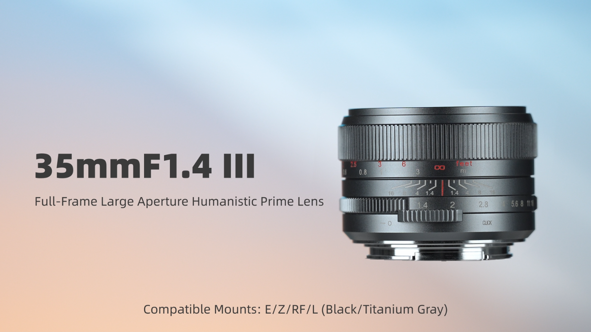 7Artisans Full Frame 35mm F1.4 RFマウント 7artisans 35mm F1.4 III Full Frame lens for Canon RF mount camera
