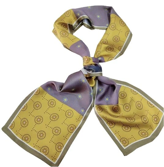 Bufandas y envolturas de seda a cuadros para mujer