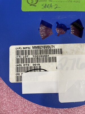 MMBZ15VDLT1 TVS ZENER DIODE 15V 40W SOT23 ON SEMI (LOT OF 100)