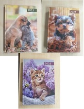 Outdated 2025 diary CAT AND DOGS A5 Week to View Diaries Full Year hardback