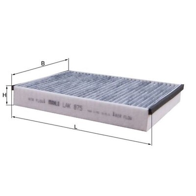MAHLE Carbon Activated Pollen Air Filter Cabin Filter LAK875 LAK 875