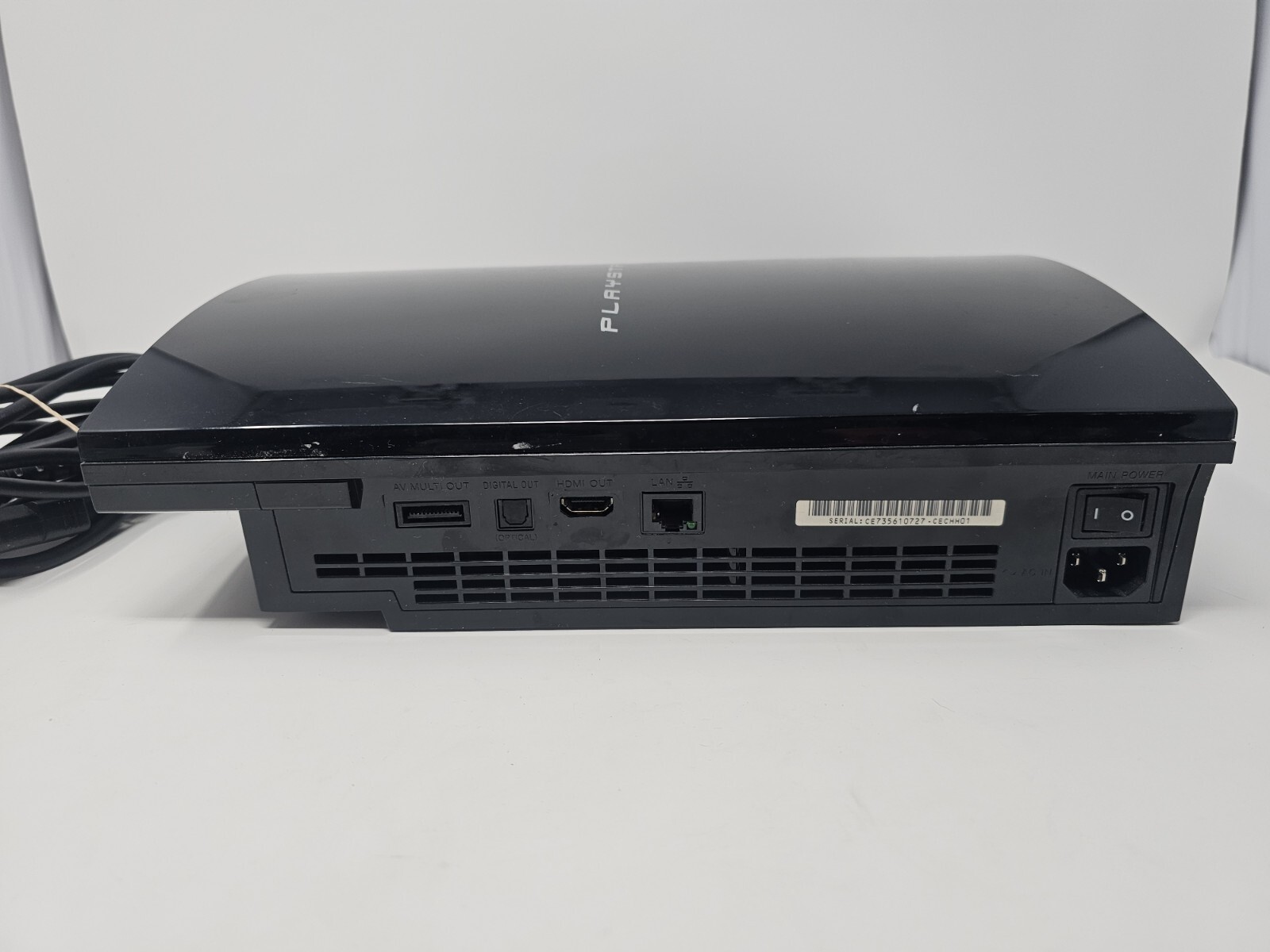 Sony CECHH01 PlayStation 3 PS3 Fat Black Console W/Power Cord 40 GB eBay