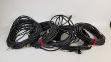 Lot of 5 50FT Heavy Gauge Audio Stage DJ Cables TS Connectors