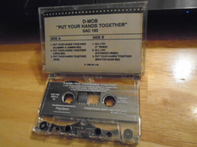 RARE PROMO D-Mob CASSETTE TAPE Put Your Hands Together house