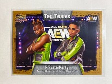 Marq Quen / Isiah Kassidy 2022 Upper Deck AEW All Elite Wrestling #88 Gold Card