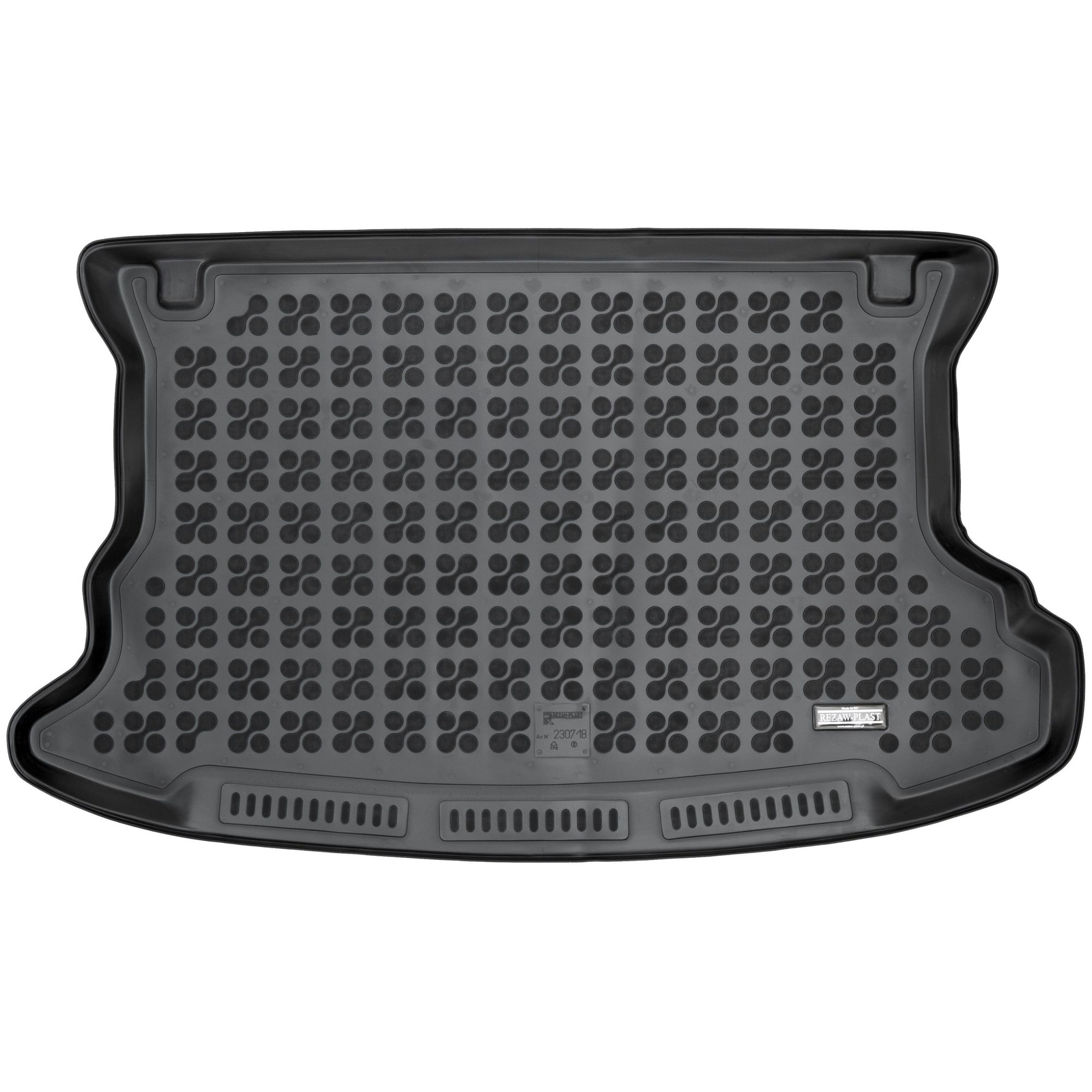 Tapis de coffre en TPE Rezaw-Plast noir sur mesure pour SUV Kia Sportage II 2004-2010