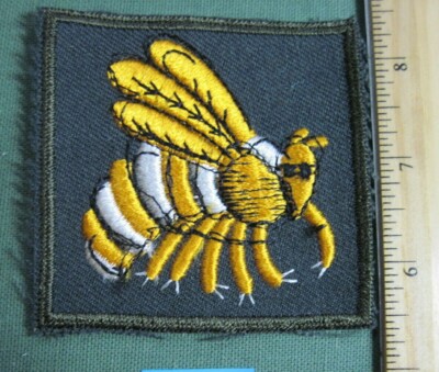  vintage Patch  GEORGIA TECH UNIVERSITY GA   ROTC  program OD GREEN cut edge