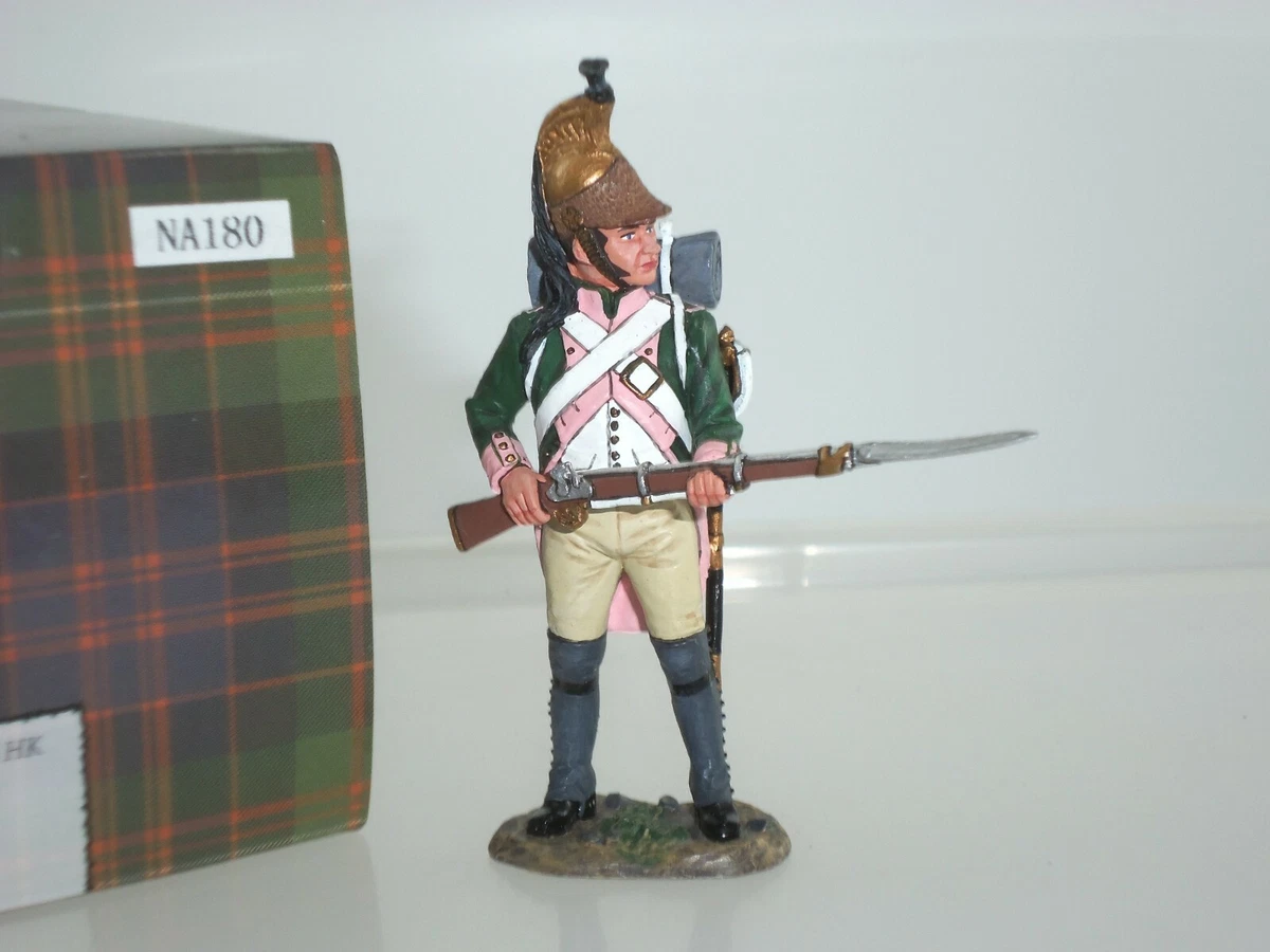 Figurine King & Country NA09 - Officier Du 50th Foot Avec Drapeau - Premier Empire