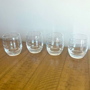 Pier 1 white swirl glasses