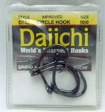 Daiichi 10/0 Circle Hooks D74Z