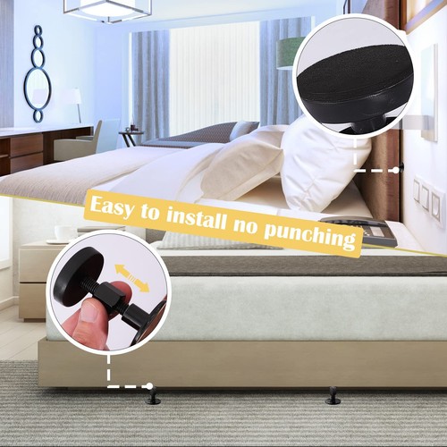 4Pack Headboard Stoppers Adjustable Bed Noise Stopper for Bed Frame Sofa Cabinet - Picture 4 of 7