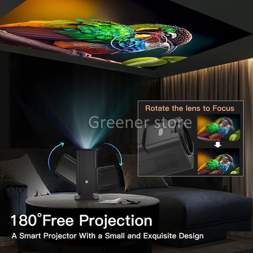 Smart Bluetooth Vidéo Projecteur 1080p Android 11 HDMI 4K Maison Bureau Théâtre - Photo 7/12