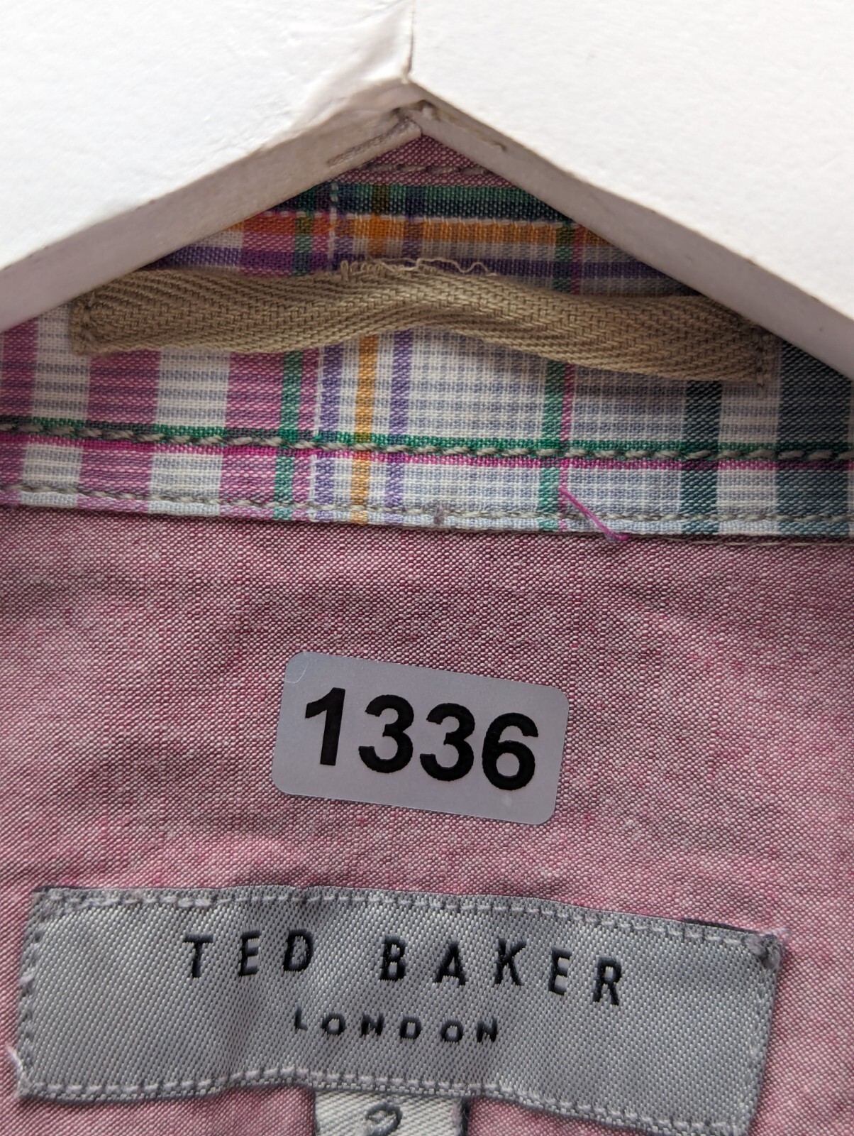 Ted Baker Shirt Size Men's 2 Small Long Sleeve Check Cotton Stretch Long Sleeve image 9