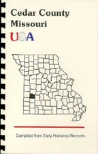 MO CEDAR COUNTY MISSOURI HISTORY/BIOGRAPHY~STOCKTON~JERICO SPRINGS~EL DORADO~NEW