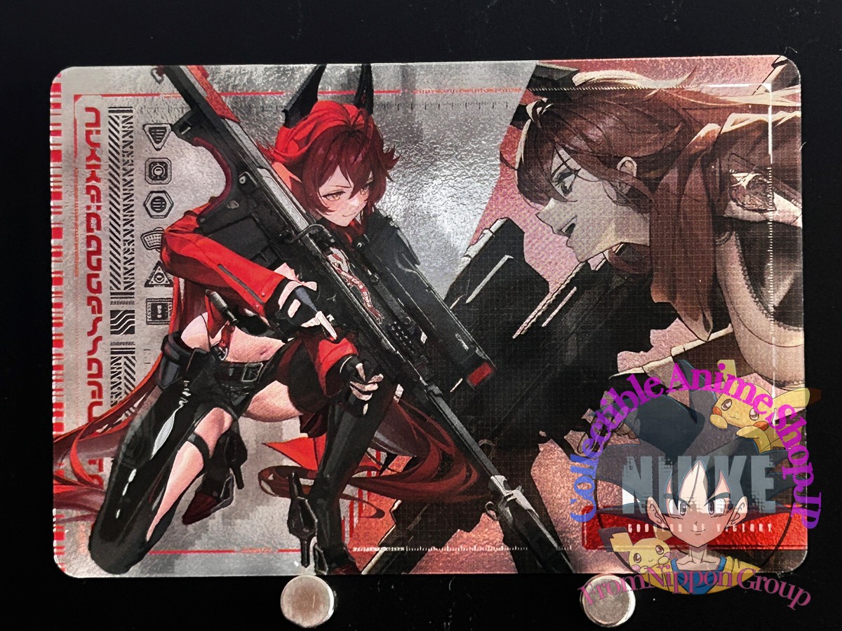 Red Hood Goddess of Victory Nikke Metallic Pass Collection Card