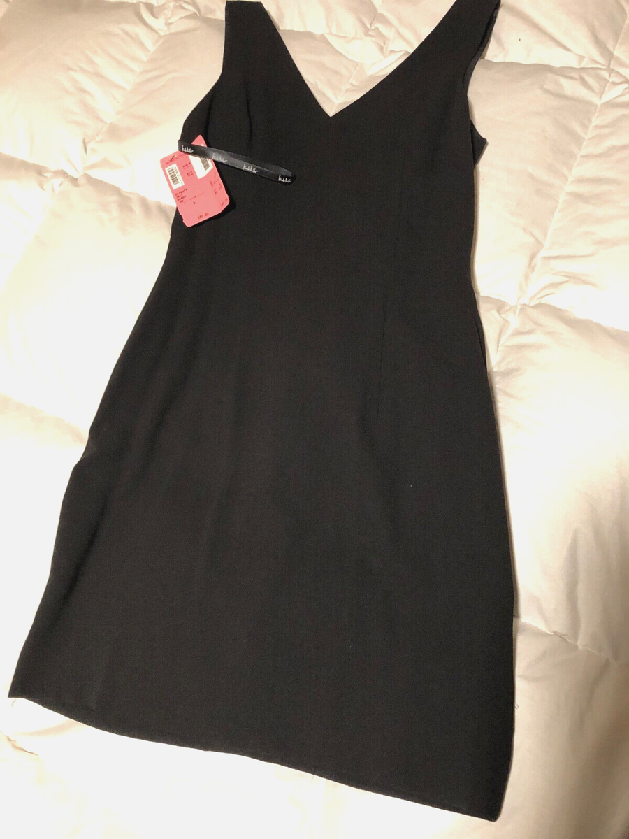 Nicole Miller Cocktail DRESS Black Sz Retail $200 Nordstrom NWT
