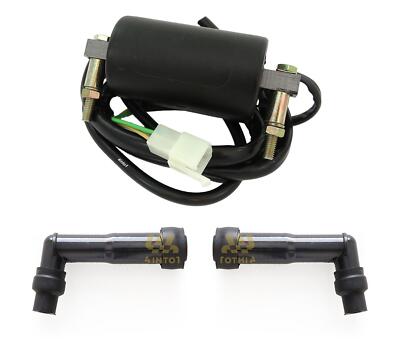 Ignition Coil and Spark Plug Caps Set - Honda CB400T Hawk CM400T