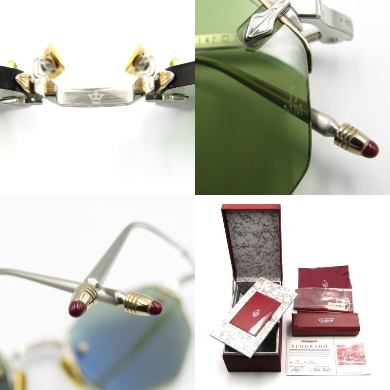 JACQUES MARIE MAGE Sunglasses ELDORADO JMMEO55 Antique Silver Fashion o153 image 6