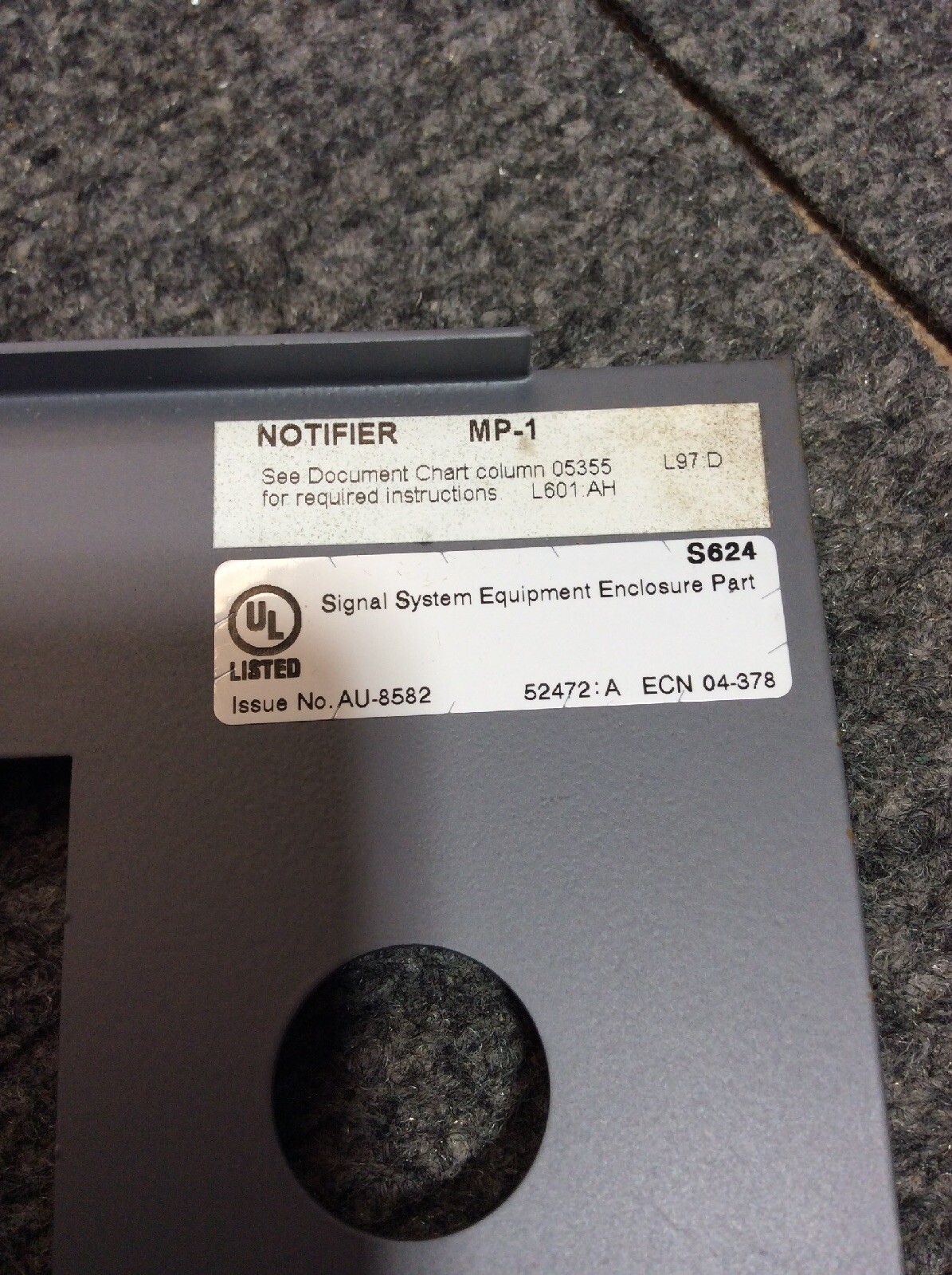 NEW NOTIFIER CHS-4M EXPANSION CHASSIS FOR AFC-600 CPU-600