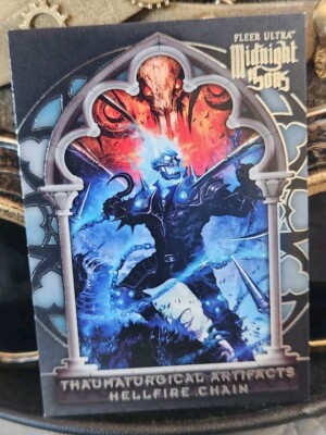 Hellfire Chain 2022 Fleer Ultra Midnight Sons Thaumaturgical artifacts Hellfire Chain ...