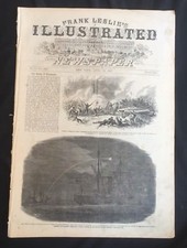 1862 CIVIL WAR newspaper BATTLE KERNSTOWN Virginia POSTER ENGRAVINGS Winchester