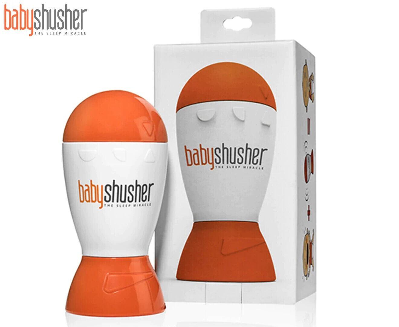 Baby Shusher Portable Sound Machine Soothes fussy babies mimic sound