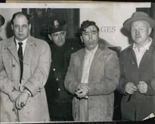 1952 Press Photo Arrested in Bank Robbery Harold Lailer & Daniel Condon