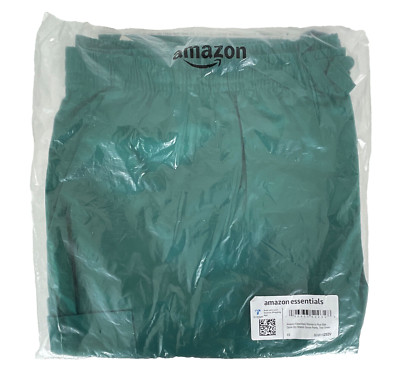 Amazon Essentials Women's Quick-Dry Stretch Scrub Pants Teal Green Plus Size 4X