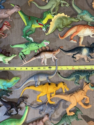 Lot Of 33 Fixed Position Standing Dinosaurs Great Varieties & Condition & Color - Picture 11 of 19