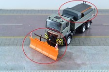 Herpa Snow Plow - Salt Spreader Kit For Trucks Orange 187 Ho Scale No Truck Herpa Snow Plow - Salt Spreader Kit For Trucks Orange 187 Ho Scale No Truck