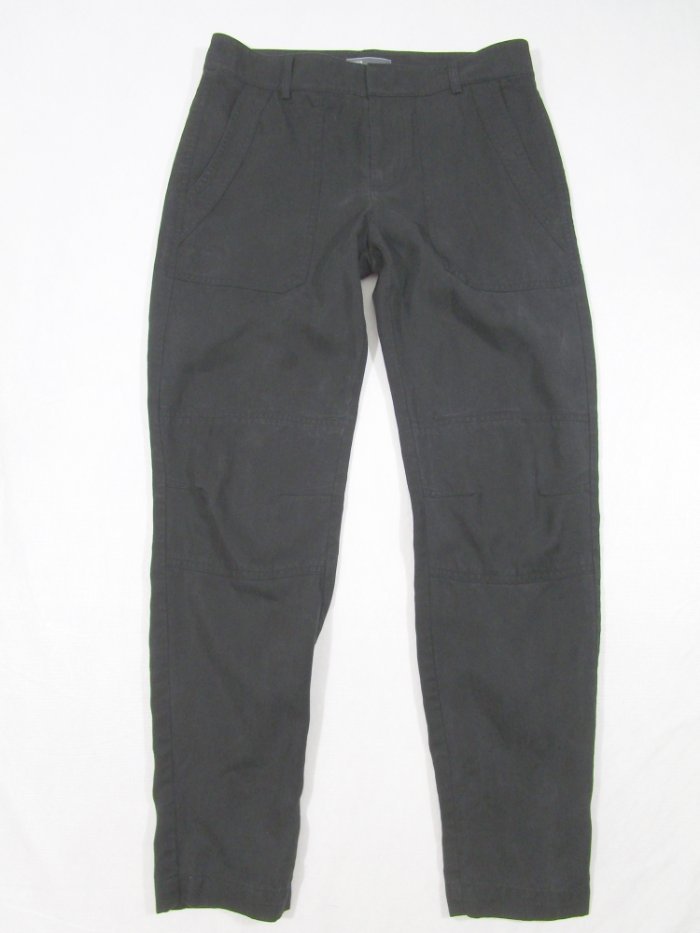 VINCE Black Twill Cargo Pants 100 Lyocell Size 4 Gem