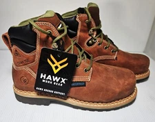 HAWX Work Gear Women’s Waterproof Composite Toe Work leather Boots NEW