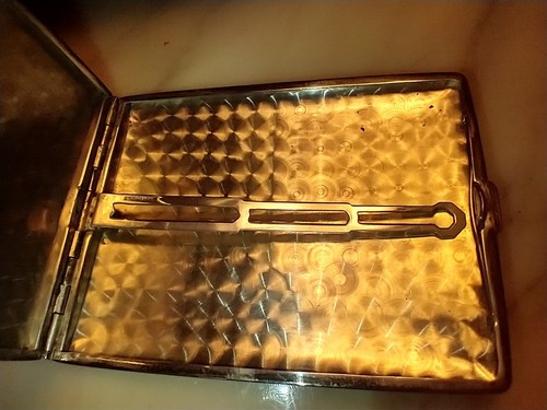 Vintage Sterlingsilber 0,925 Zigarettenetui Art Deco 90 Gramm Monogramm J.A.W. - Bild 5 von 9