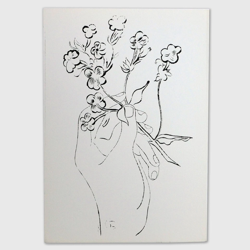 Andy Warhol Original c.1957 Hand with Flowers (6 Fingers) Lithograph PM20.0055