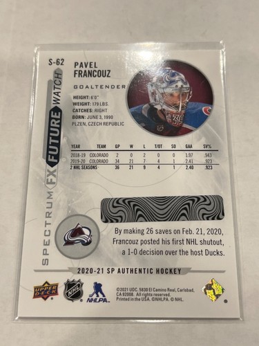 2020-21 SP AUTHENTIC !! Spectrum FX & Spectrum Fx Future Watch! PICK FROM LIST - Picture 113 of 147