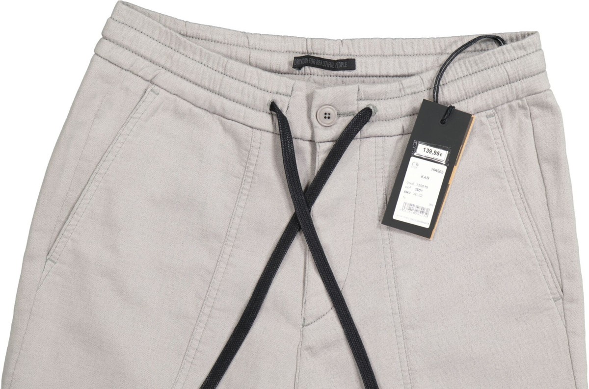 NEU ! Drykorn Herren Hose KAB 136019 grau Inch Gr. 34 / Länge 32