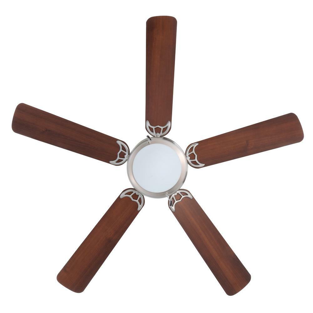 Hugger Style 52in Indoor Ceiling Fan With Led Light Kit Reversible