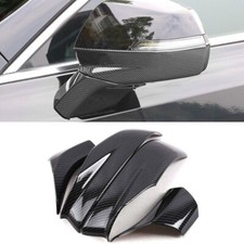 Inner Look Side Door Mirror Cover Trim For Cadillac XT4 2018-2023 Carbon Fiber