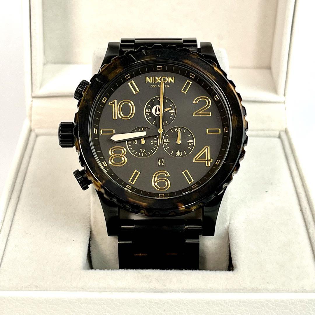 捧呈 NIXON Chrono クロノグラフ ビックフェイス 51-30