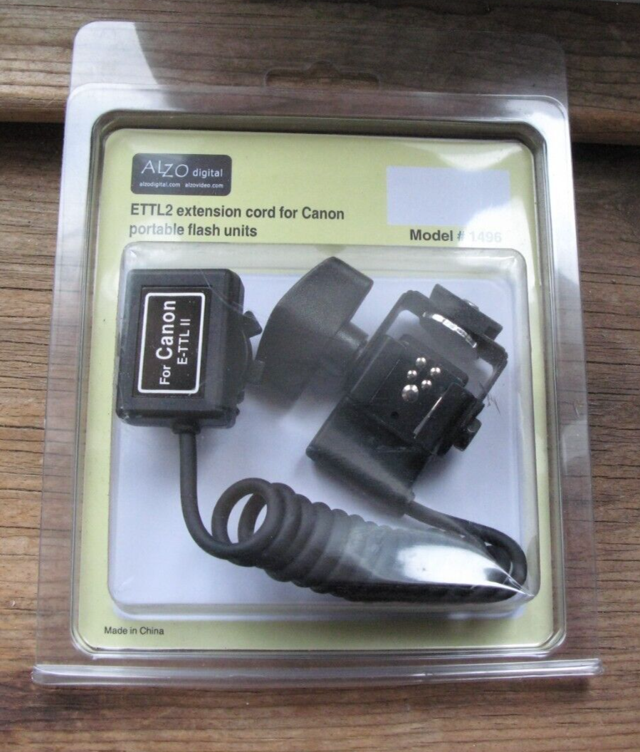 ETTL2 extension cord for Canon Portable Flash Unit NIB # 1496 OF3-image