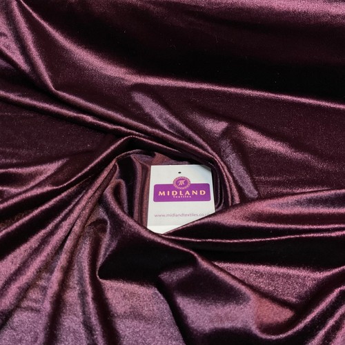 Spandex Velvet Velour Stretch Dress Fabric 58" Wide M35 Mtex - Picture 121 of 124