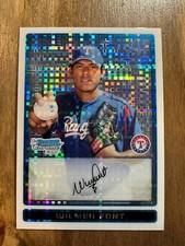 WILMER FONT 2009 Bowman Chrome XFRACTOR ROOKIE #156/250 (#BCP163)