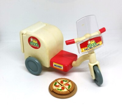 Japan Sylvanian Families PIZZA DELIVERY BIKE&PIZZA Dollhouse