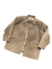 Womens Hudson Leather Trucker Biker Jacket Uk 18 Brown