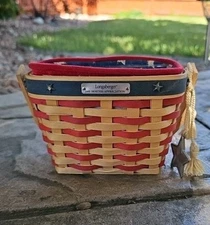 Longaberger 2001 Hostess Appreciation All American Inaugural USA Flag Basket