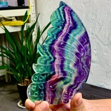 363G Natural Rainbow Fluorite Butterfly Wing  Crystal healing