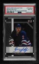 2024 Leaf Collective Pro Set Black Shimmer 3/5 Brian Leetch PSA 8 Auto HOF 8d2