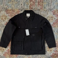 Snow Peak AW22 Takibi Canvas Jacket Black men's size S coverall work chore Japan
