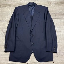 Oxxford Clothes Blazer Mens 42 Navy Super 100s Wool Jacket Sport Coat Classic